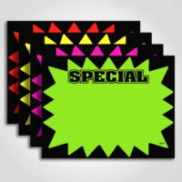 Special Laser Solar Burst Sign Card 11" x 8.5"
