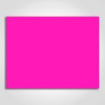 Ultra Day-Glo Fluorescent Magenta Sign Card 8.5" x 11"