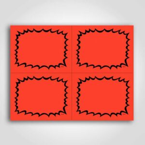 Ultra Go Blank Sign Card 5.5" x 4.25"