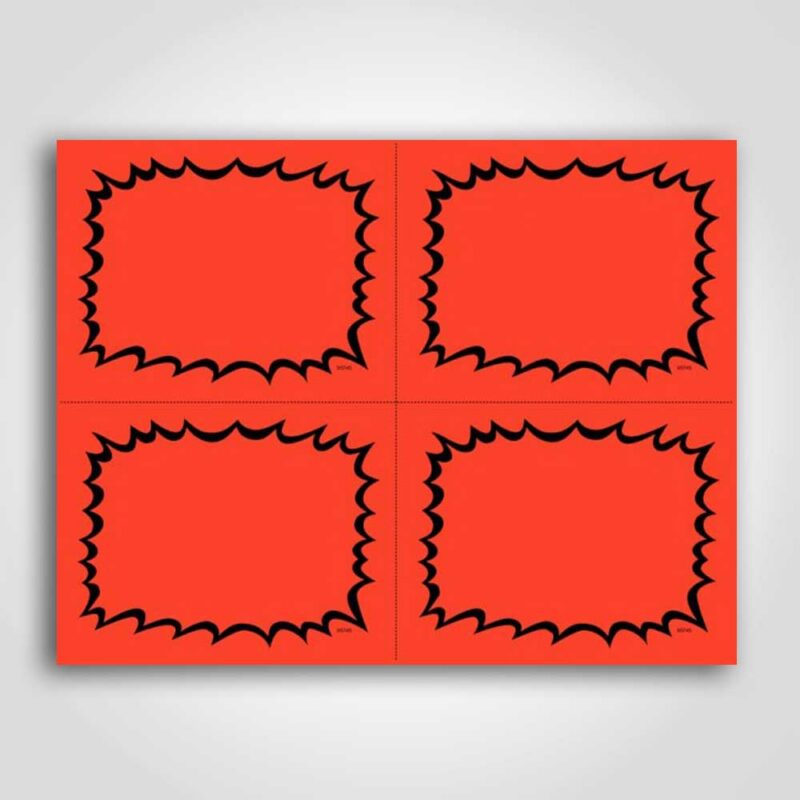 Ultra Go Blank Sign Card 5.5" x 4.25"