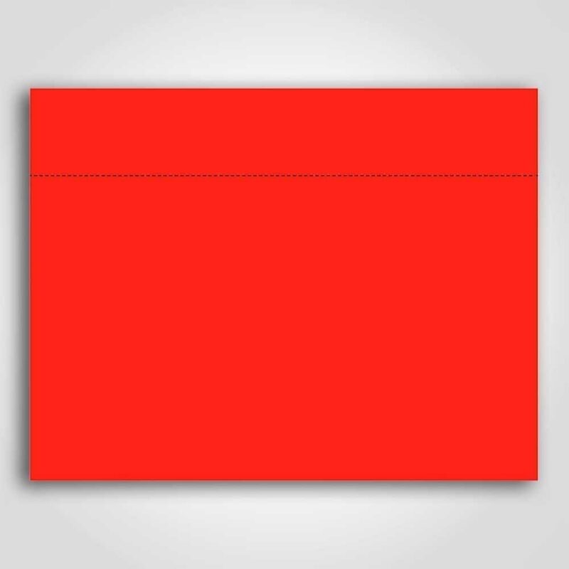 400666 Ultra Day-Glo Fluorescent Red Sign Card 7" x 11"