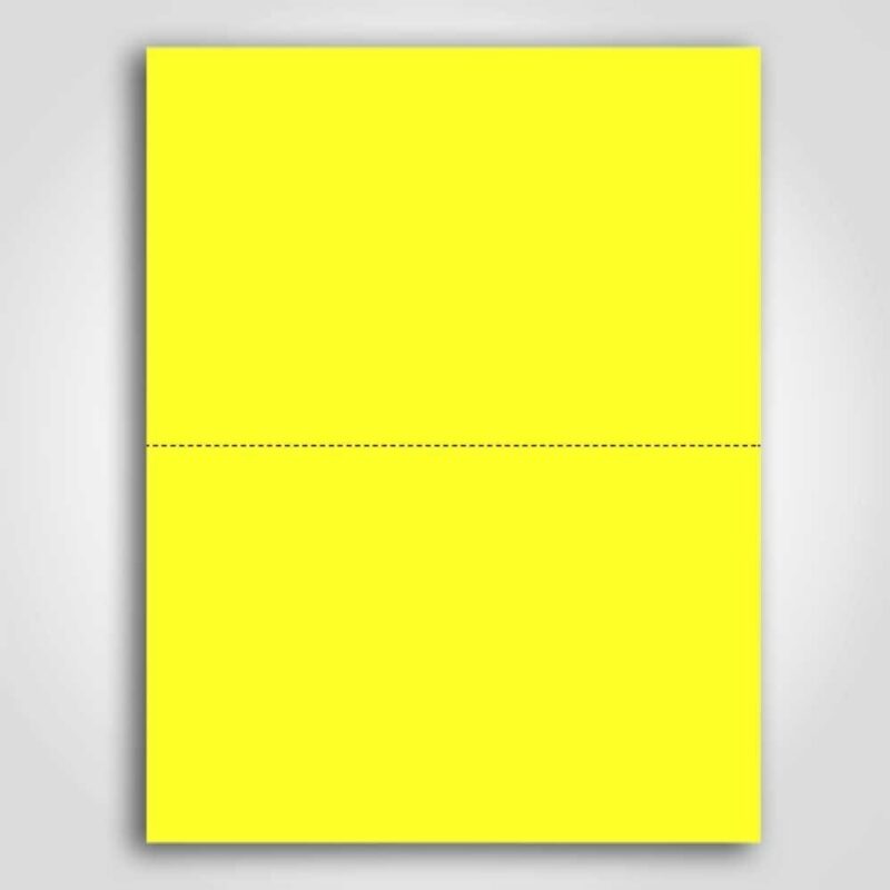 400668 Ultra Day-Glo Fluorescent Yellow Sign Card 5.5" x 8.5"