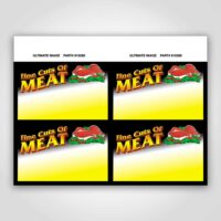 Fine Cuts of Meat Sign Cards 3.5" x 5.5"
