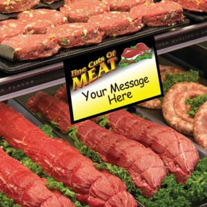 FINE CUTS OF MEAT Sign Cards 3.5" x 5.5" - 50/pkg