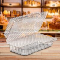 Danish & Loaf Cake Plastic Takeout Clamshell