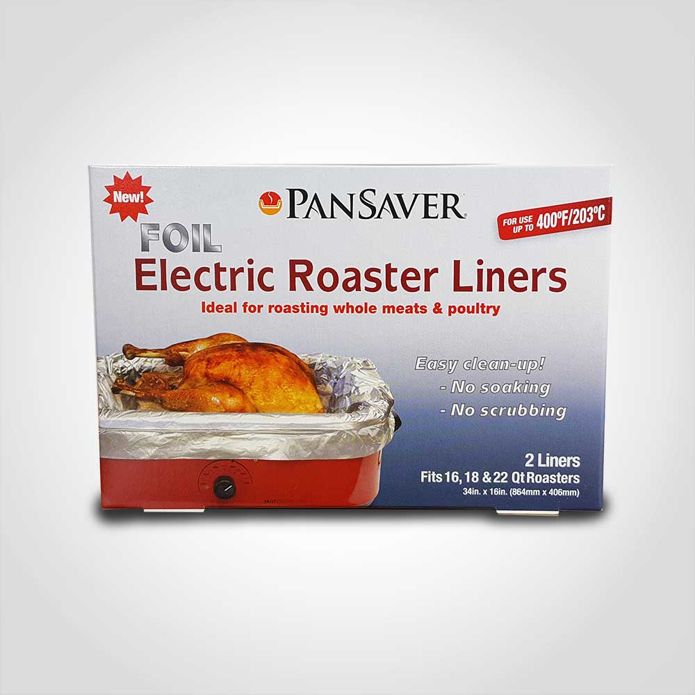 Pansaver Foil Electric Roaster Liners Cardboard Display