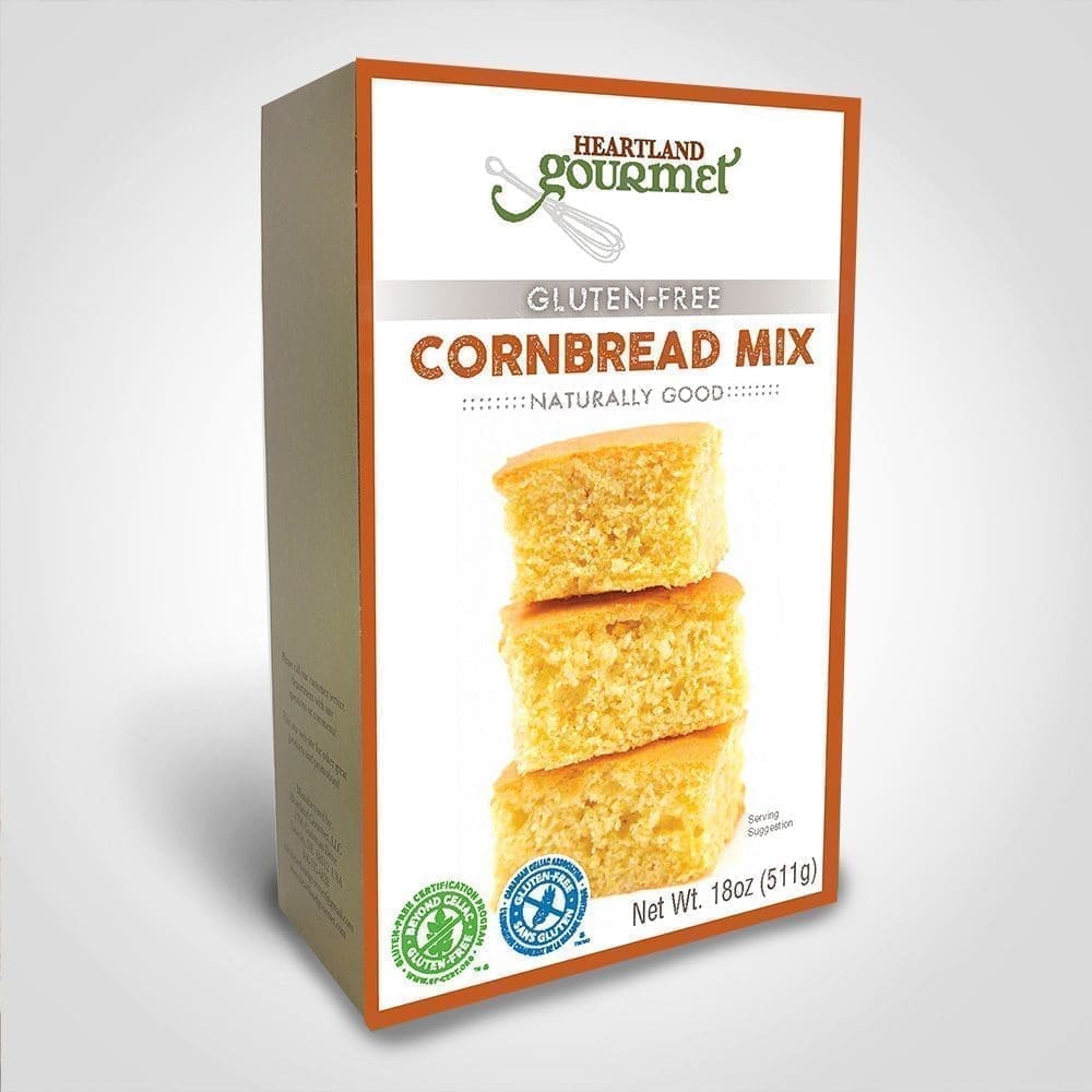 Heartland Gourmet Cornbread Mix Gluten Free 18oz 6 Pack