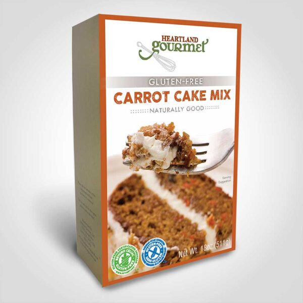 Heartland Gourmet Carrot Cake Mix Gluten Free