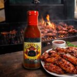 Sparky's Fire Sauce 14oz in use