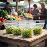 Produce Bags Vented with grapes