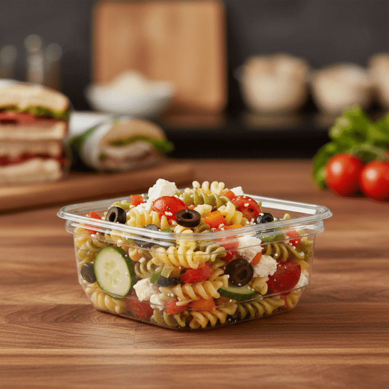 260560 Deli Container Square PET Plastic 8oz