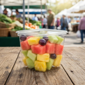 Deli Container Square PET Plastic 12oz - 750/case