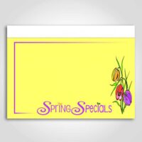 Spring Special Sign Card 11" x 7"