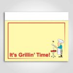 Its Grilling Time Sign Card 11" x 7"
