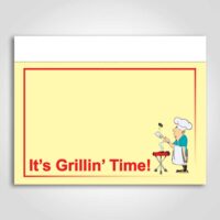 Its Grilling Time Sign Card 11" x 7"