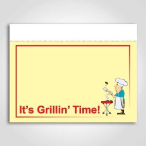 Its Grilling Time Sign Card 11" x 7"
