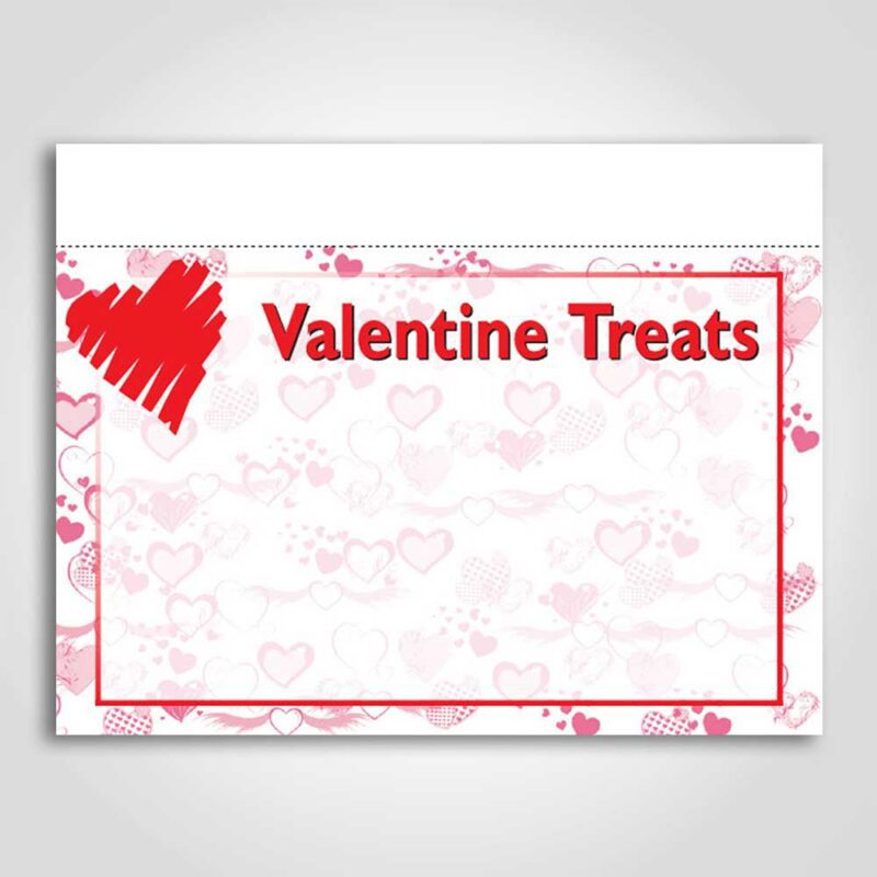 88-430716 Valentine Treats Sign Card 3.5" x 5"