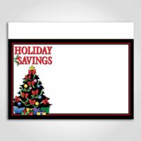 Holiday Savings Sign Card 3.5" x 5"