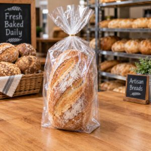 8 x 3 x 15 Clear Plastic Bread Bags
