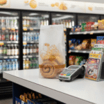 6 pound donut bag with donut inside