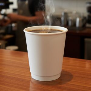 Coffee Cup 8 oz Single Wall White Paper