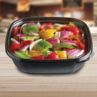 32 oz disposable takeout container black