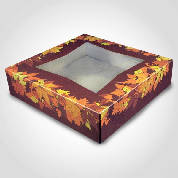 10 inch Autumn Leaf Pie Box