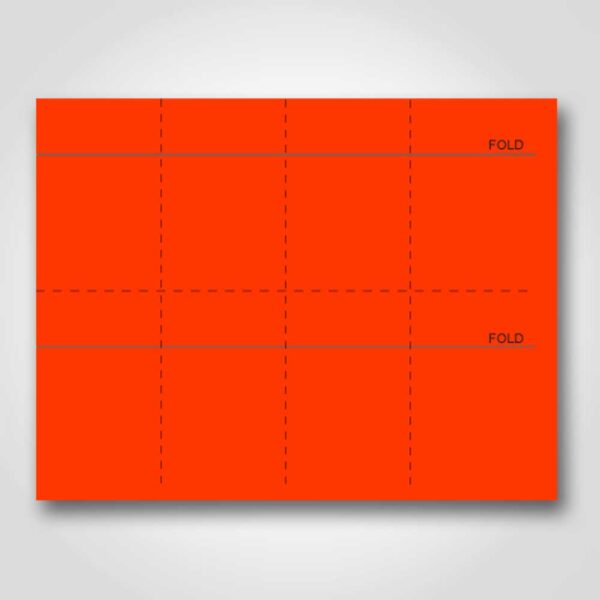 Peach Blank Sign Card Perforated 3" x 3"