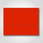 Red Blank Sign Card Perfed 3" x 3" - 400 Pack