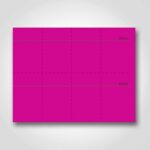 Magenta Blank Sign Card Perforated 3" x 3"