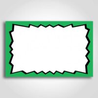 Blank Burst Sign Green 5.5" x 7"