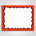 Blank Burst Sign Red 7" x 11"