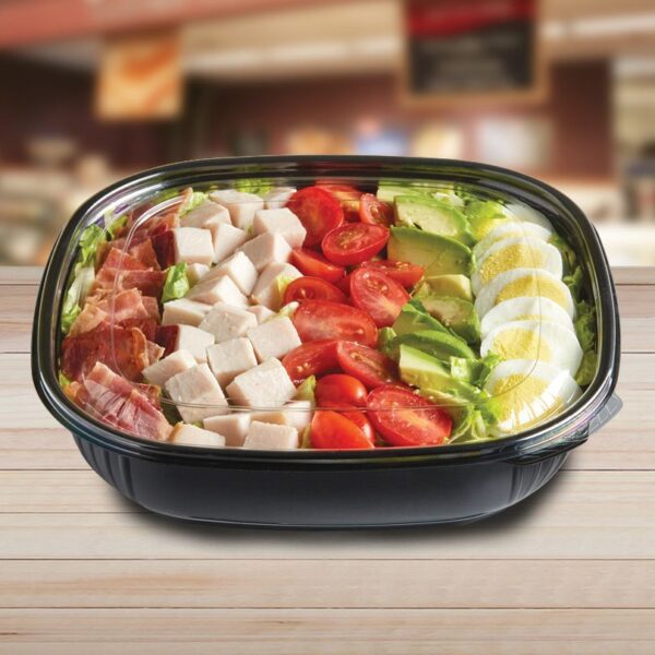 48 oz disposable black cater container