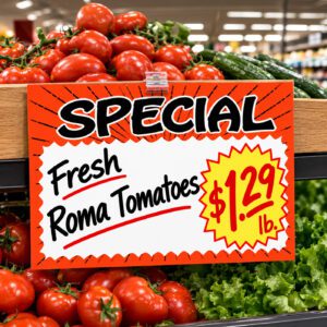 SPECIAL VALUE BRIGHT Sign Cards 11″ x 14″ 100 per package