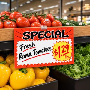 SPECIAL VALUE BRIGHT Sign Cards 7″ x 11″ 100 per package