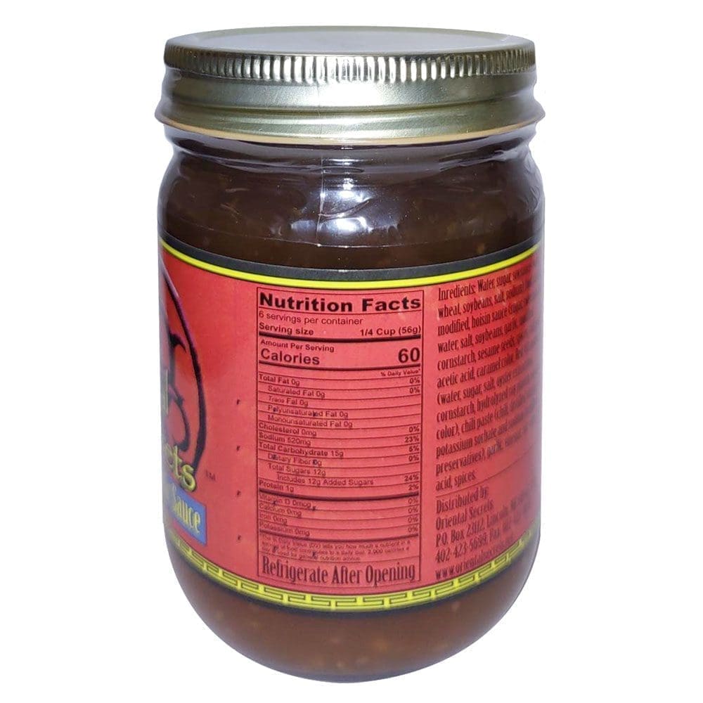 Asian Sauces Oriental Secrets Sweet & Sassy Garlic Sauce