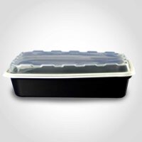 12 oz. Microwave Rectangular Container with Lid