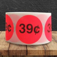 39 Cent Pricing Label - 1 roll of 500 (500034)