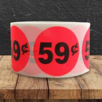 59 Cent Pricing Label - 1 roll of 500 (500039)