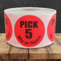 Pack 5 Mix or Match Label - 1 roll of 500 (500049)