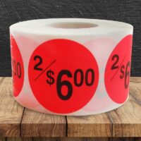 2/$6.00 Label - 1 roll of 500 (500092)