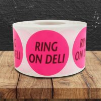Ring On Deli Label - 1 roll of 500 (500094)
