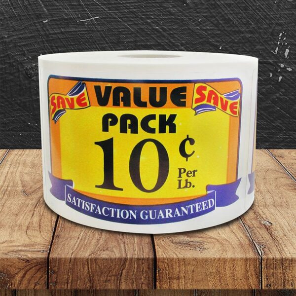 Value Pack Save 10 Cent Label - 1 roll of 500 (500106)