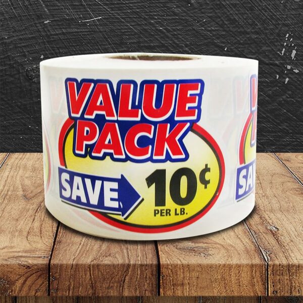 Value Pack 10 Cent Label - 1 roll of 500 (500113)