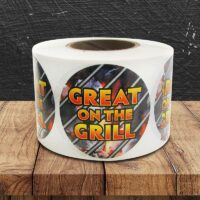 Great On The Grill Label - 1 roll of 500 (500138)