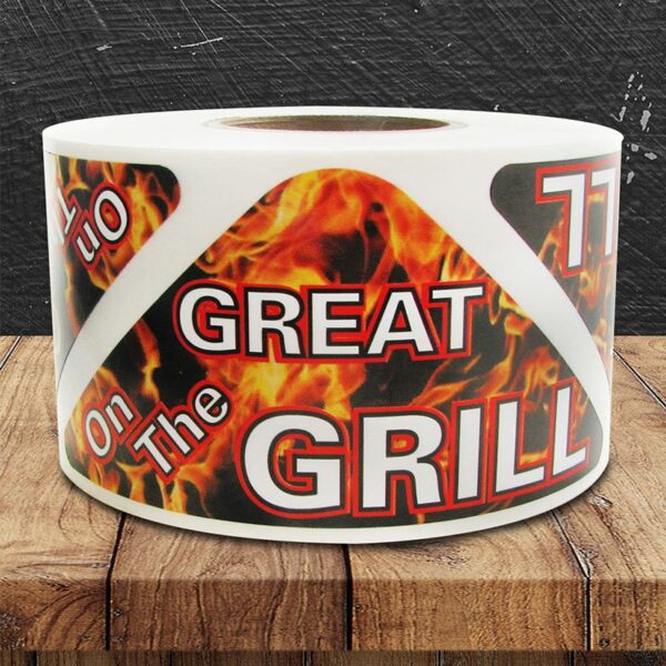 Great On The Grill Label - 1 roll of 500 (500143)