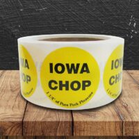 Iowa Chop Label - 1 roll of 500 (500206)