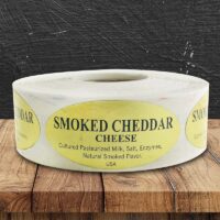 Smoked Cheddar Label - 1 roll of 500 (500254)