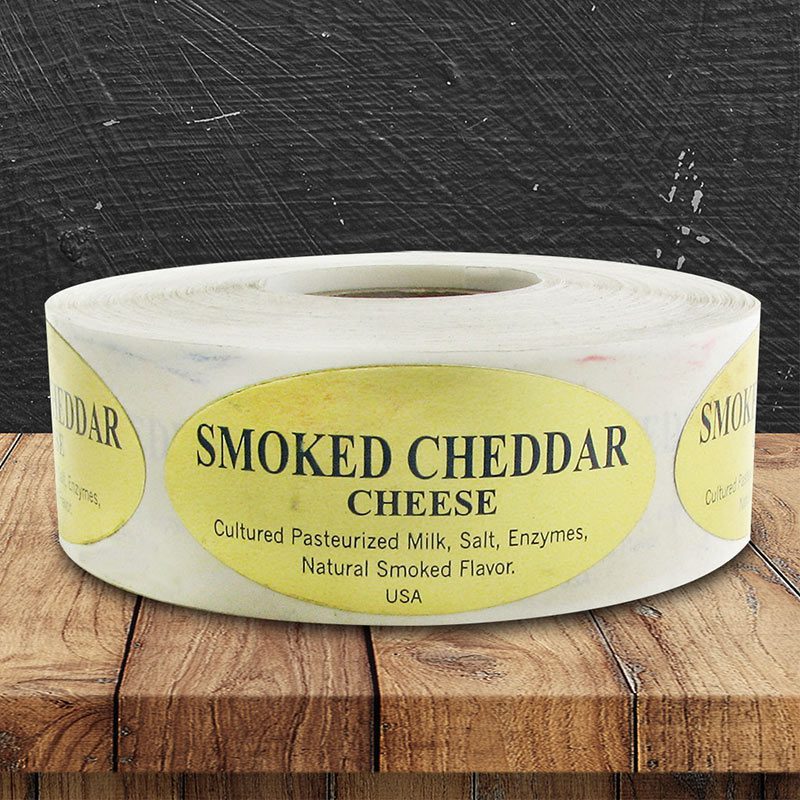 Cheddar Cheese LABELS 1000 PER ROLL GREAT STICKERS 