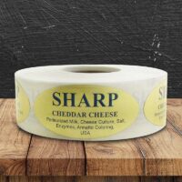 Sharp Cheddar Label - 1 roll of 500 (500256)